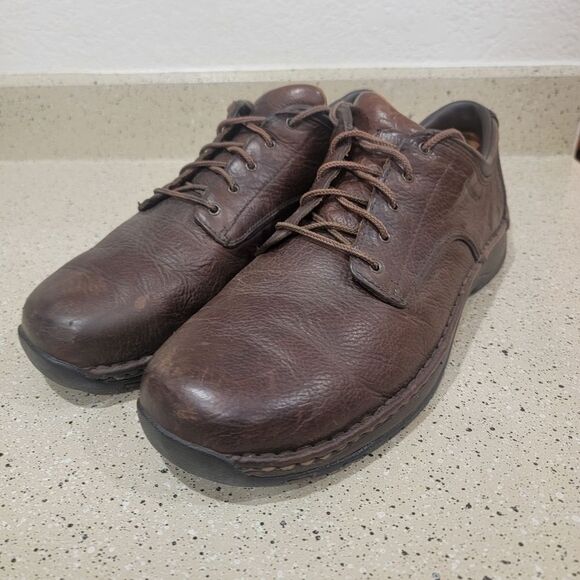RED WING mens 8704 brown leather work shoe sz 11.5 D - safety toe slip resistant main image 4
